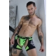 Boxer Bottomless Neo Camo Negro-Verde Neón