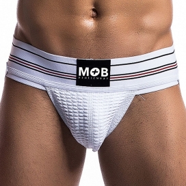 MOB Eroticwear Jockstrap Fetish Classic White