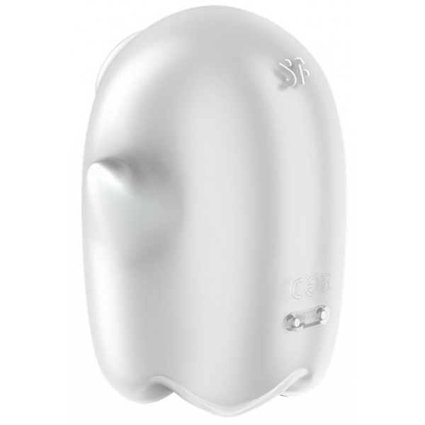 Stimolatore clitorideo fantasma incandescente bianco