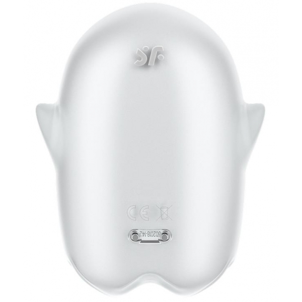 Stimolatore clitorideo fantasma incandescente bianco