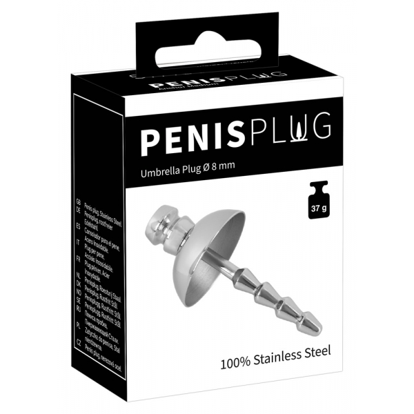 Penis plug Paraguas 6cm - Diámetro 8mm
