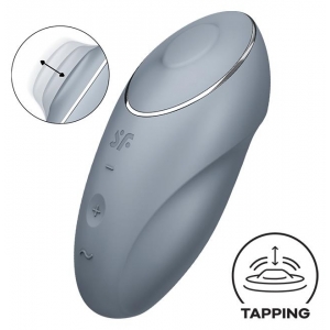 Satisfyer Tap & Climax 1 Clitorisstimulator Lichtgrijs