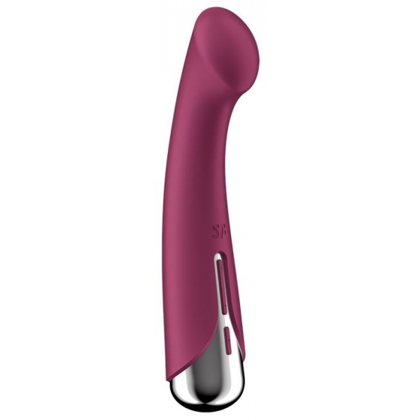 G-Spot draaiende vibrator 1 - 11 x 3.5cm framboos