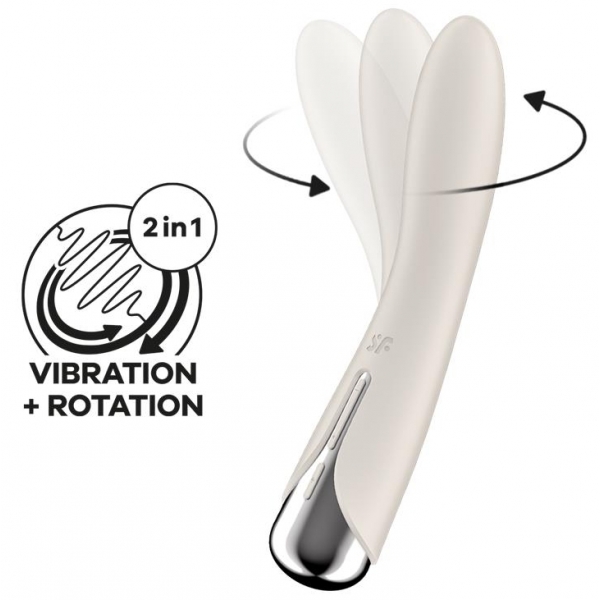 Stimulateur Spinning Vibe 1 - 11 x 3cm Crème