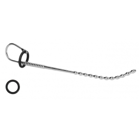 Tige d'urètre courbée Steel Beads 25cm - Diamètre 5-7mm