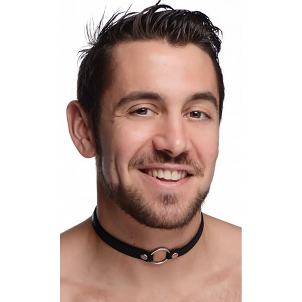 Sex Pet collar with metal ring