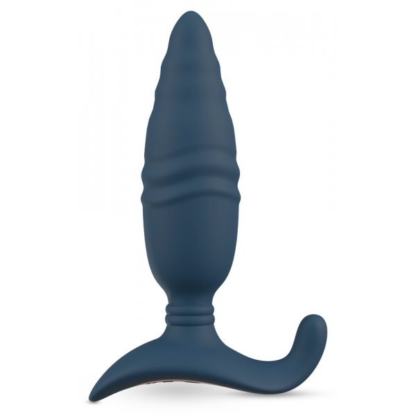 Plug Vibrador Butt Thrust 14.5 x 4cm Azul