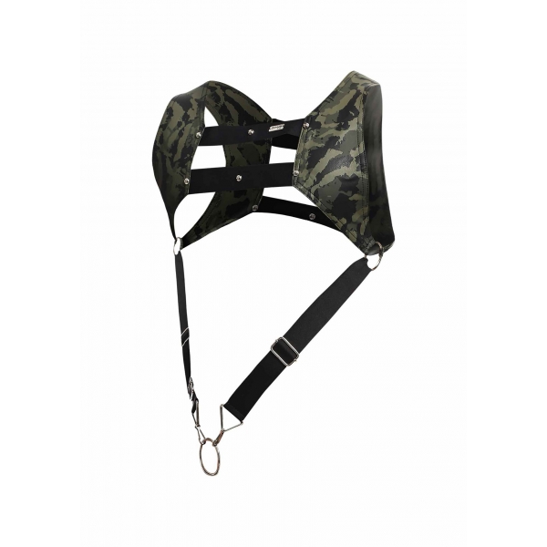 Top Cockring Harnas Dngeon Camouflage