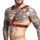 DNGEON Cross Chain Harness Red