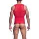 Body String Tulle LEANDRO Rouge