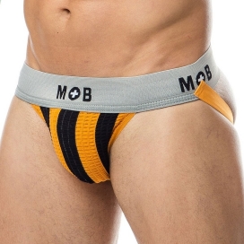 MOB Eroticwear MOB Stripe Classic Jock Orange