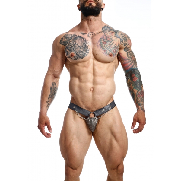 Jockstrap Ring & Chain Dngeon Camouflage Gris