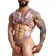 Cross Cockring Harness Dngeon Pink