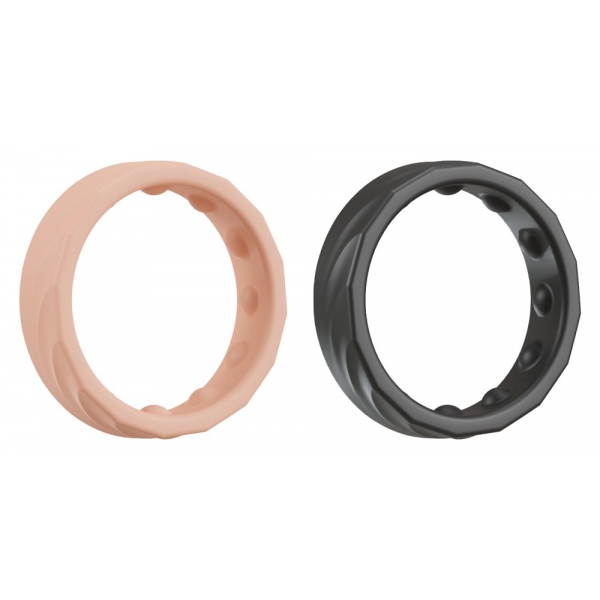 2 Mini Anéis de Encaixe para Pénis 33mm