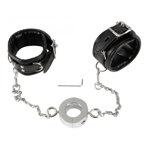 Fetish Collection Handboeien en schakel Ballstretcher Diameter 32 mm | Gewicht 395g