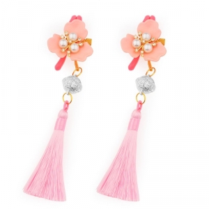 LuxuryFantasy Flowerbell Nipple Clips with Pompon and Tinkerbell