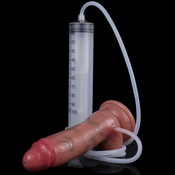 Dildo eiaculante Skinnier 11,5 x 3,7 cm marrone