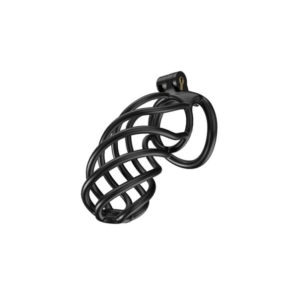 Chastity cage Tortille XXL 12.5 x 3.4 cm Black