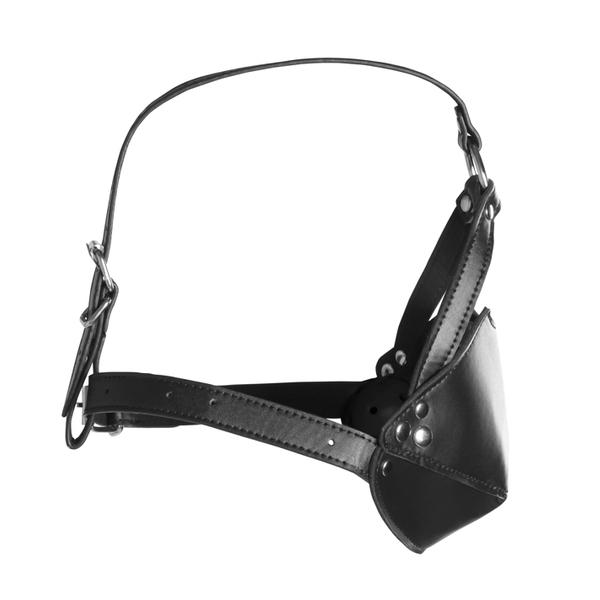 Maulkorb mit Knebel Head Harness Schwarz