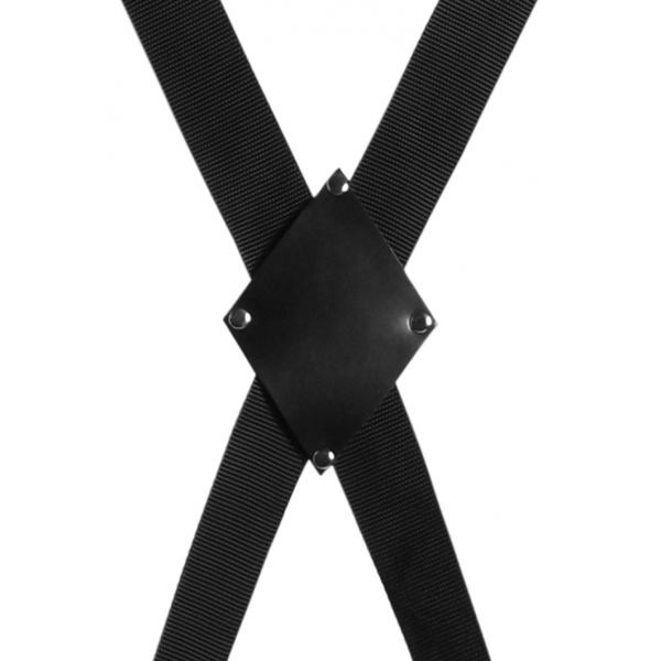 Croce bondage per porta Blackcross Nero