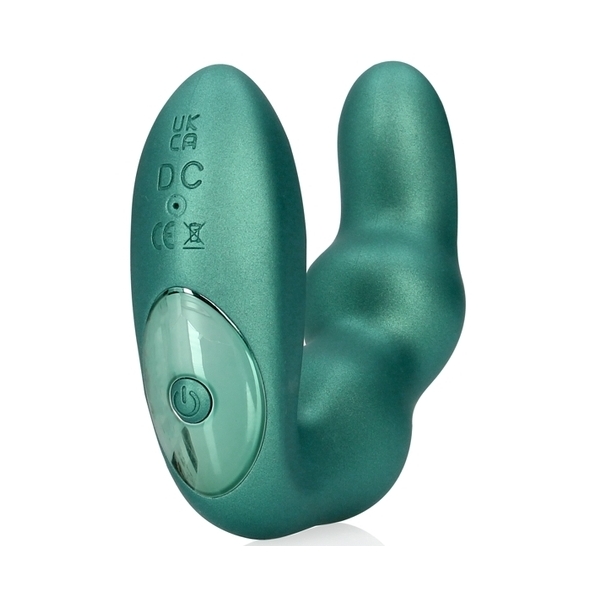 Stimulateur de prostate Bent 10 x 3.5 cm Vert métallisé