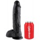 King Cock Dildo XXL 20 x 5.4 cm Schwarz