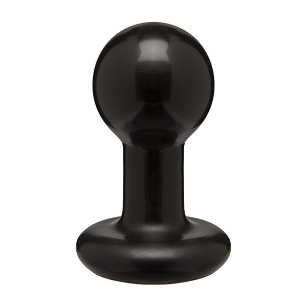 Plug Anal Redondo 8 x 4,5 cm Preto