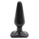 Butt Plug Smooth 12 x 3,8 cm Negro