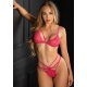 Set reggiseno perizoma floreale rosa