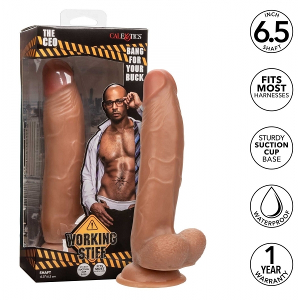 The Ceo Realistic Dildo 16 x 4.5cm Brown