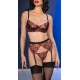 Julietta 4-Piece Set Black and Red