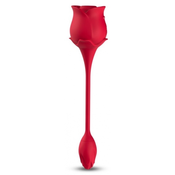 2-in-1 Rose Clit Sucker With Bud Vibrator