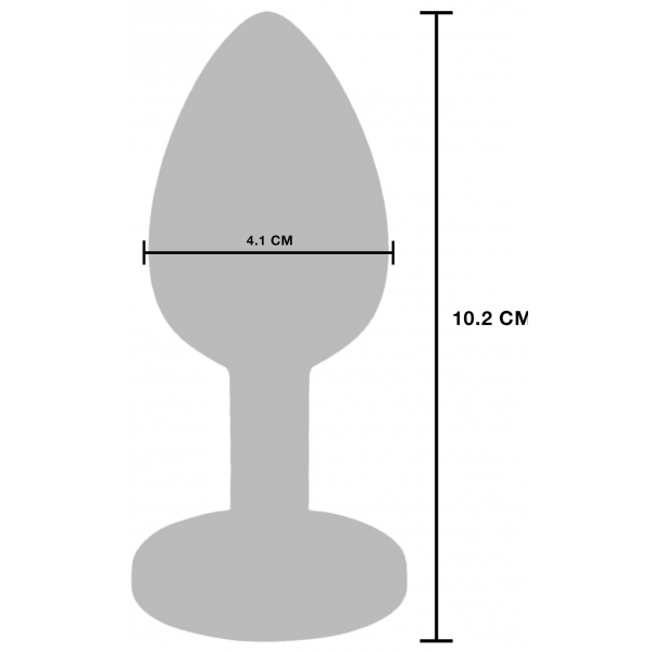 Il tappo vibrante Glider L 9 x 4 cm