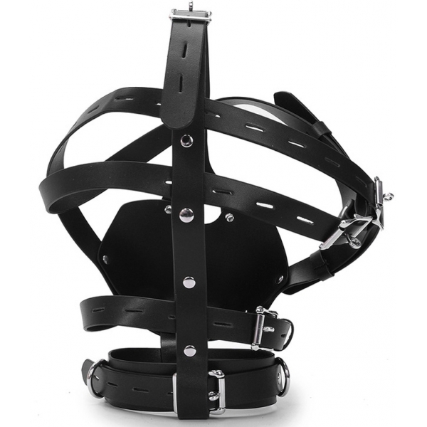 Ajustable Buckle Black Leather Harness