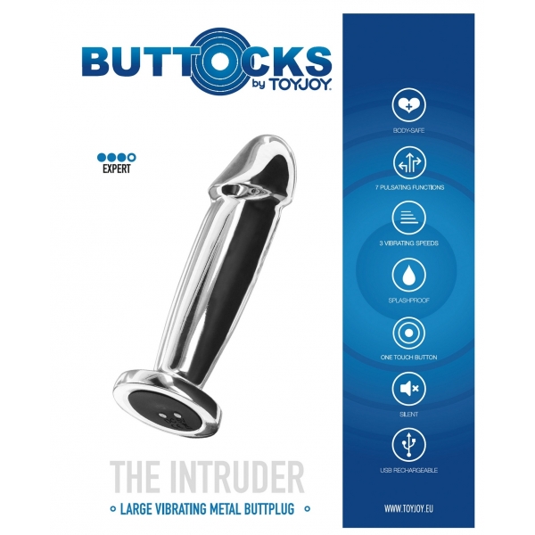 Plug vibrador The Intruder 10,7 x 2,9cm