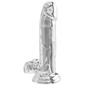 Diamond Dick Realistische Dildo 15,5 x 4cm Transparant