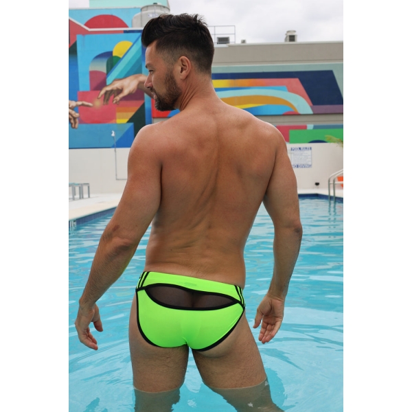 Slip da bagno Expose Verde neon