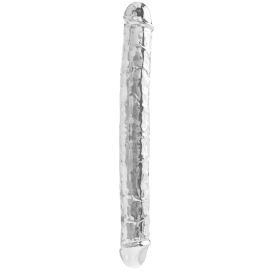 Consolador Doble Diamond Dick 34 x 3.8cm Transparente