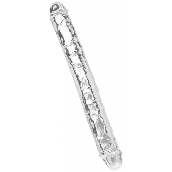 Doppeldildo Diamond Dick 34 x 3.8cm Transparent