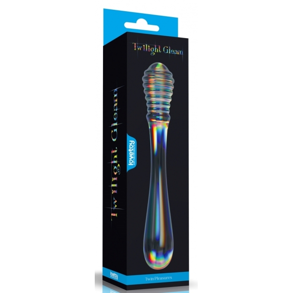 Twin Pleasures Glazen Dildo 20 x 3,6cm Helder