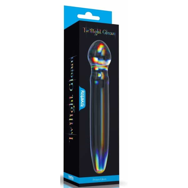 Prism Glass Dildo 18 x 3.7cm Transparent