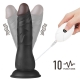 Vibrating belt dildo Easy Strap 15.5 x 5 cm Black