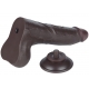 Dildo Skin Deslizante 16 x 4,2 cm Preto