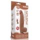 Dildo a pelle scorrevole 23 x 6 cm marrone