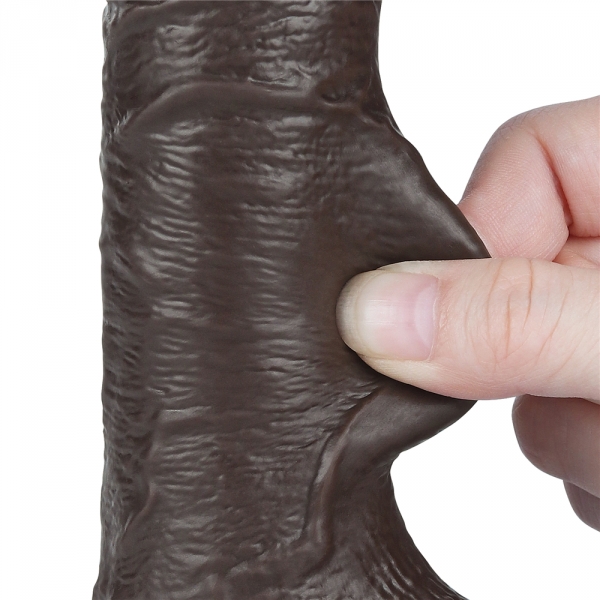 Dildo Skin Deslizante 13 x 3,7cm Preto