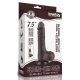 Dildo a pelle scorrevole 13 x 3,7 cm nero