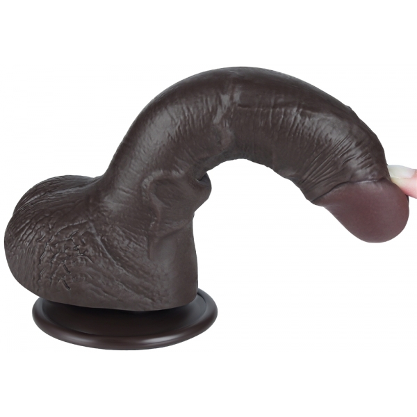 Dildo Skin Deslizante 14 x 3,5 cm Preto