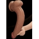 Dildo a pelle scorrevole 26 x 6 cm marrone