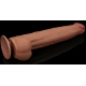 Dildo a pelle scorrevole 26 x 6 cm marrone