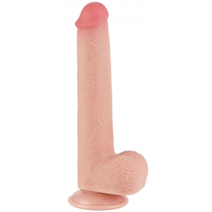 LoveToy SlidingSkin Dildo com bolsa de pele deslizante 17 x 3,5cm